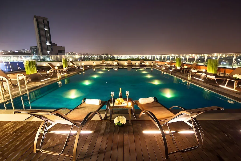 Sono Calm Goyang night rooftop pool